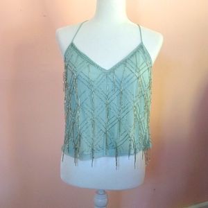 Beaded free people tank top